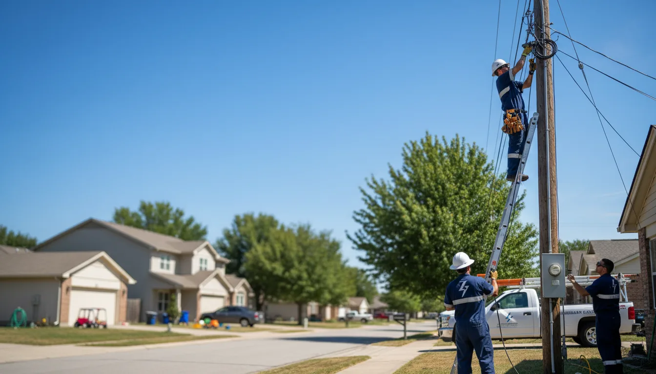 Residential electrician providing installation services in Mertzon, TX